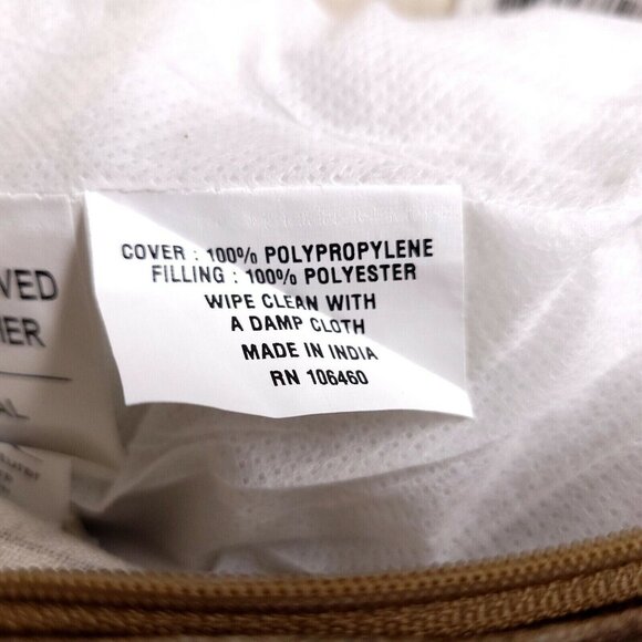 I Sleep With Cats Rustic Print Throw Pillow 12 X 12 in Cotton Linen Blend Gift - Picture 5 of 5